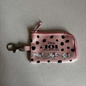 Disney 101 Dalmatians Pink Key Ring L shape Bag Small Pouch